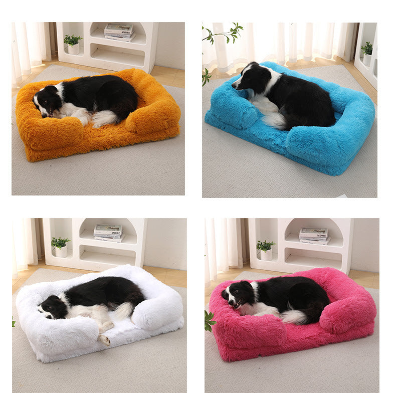 Plush Round Pet Bed Dog Bed