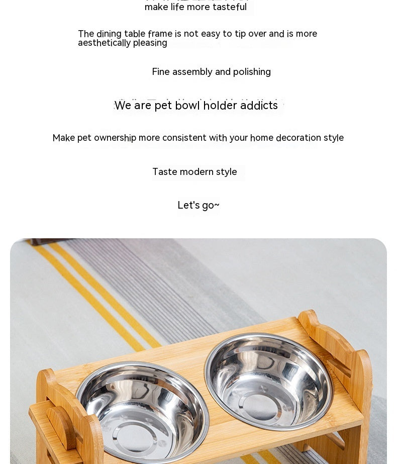 adjustable pet dog bowl stand