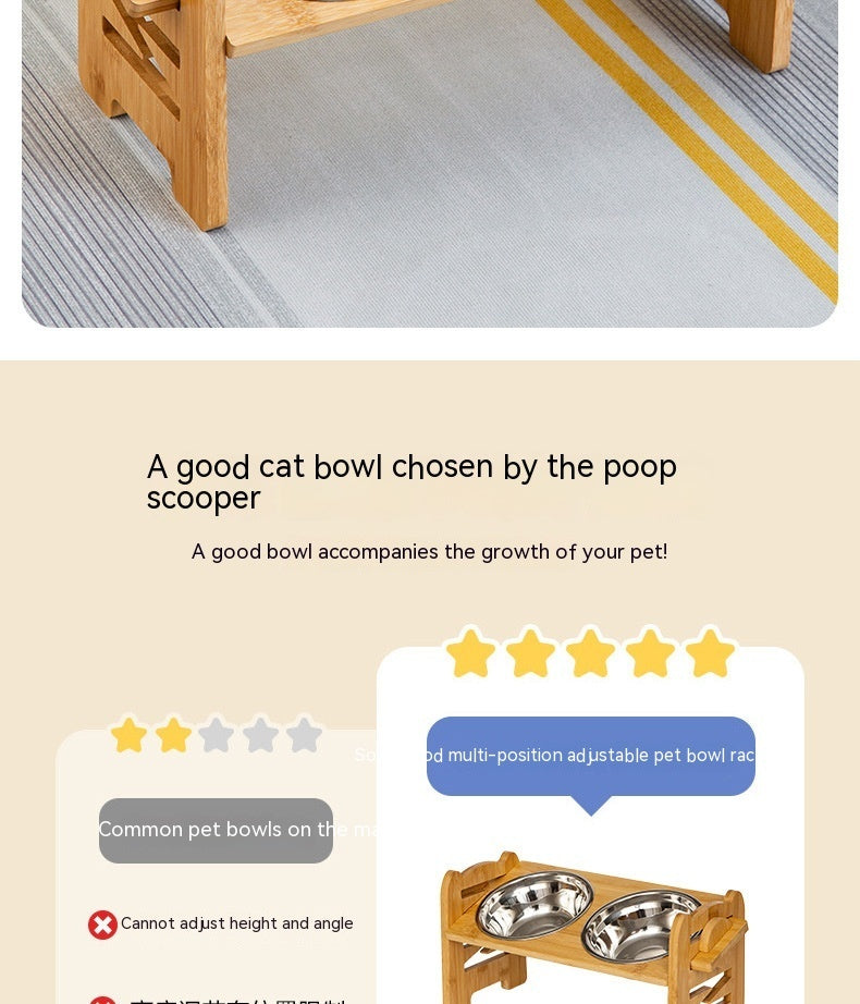 adjustable pet dog bowl stand