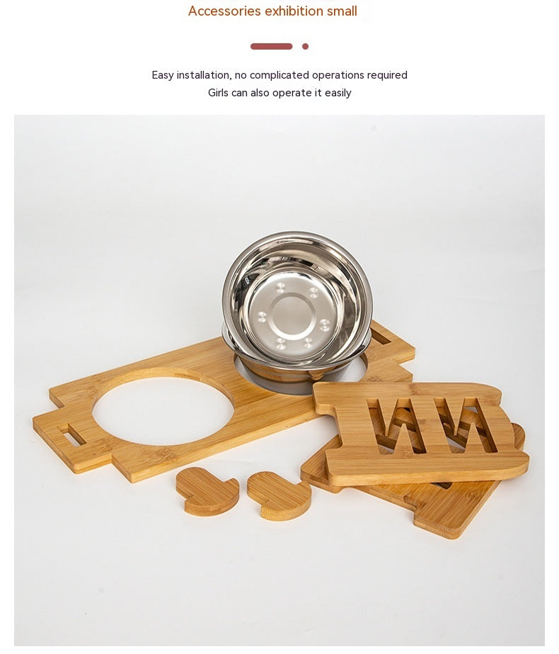 adjustable pet dog bowl stand