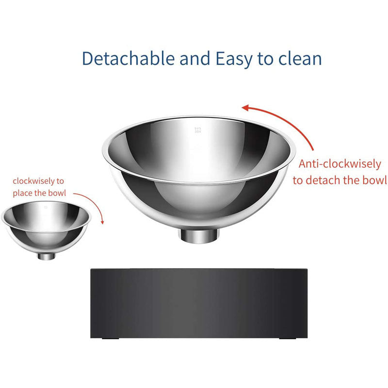 Adjustable Stainless Steel Pet Dog Food Bowl