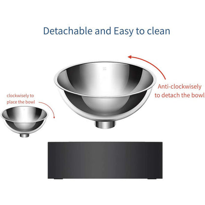 Adjustable Stainless Steel Pet Dog Food Bowl