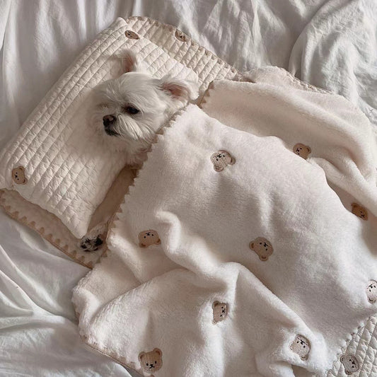removable and washable dog pillow and sheet
