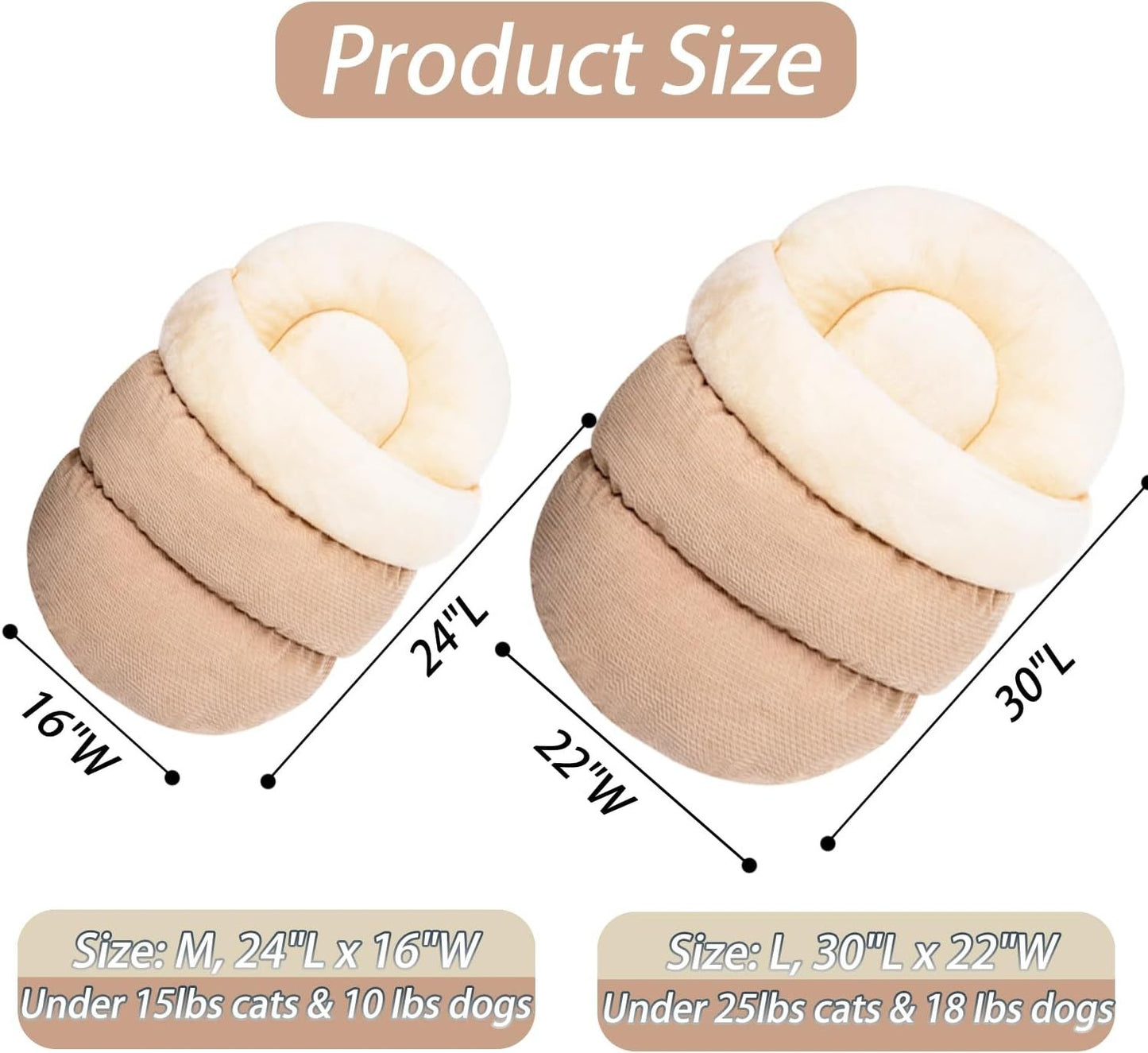 cute plush luxury pet bed suitable for small breeds