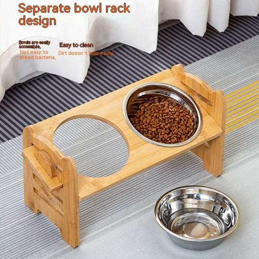 adjustable pet dog bowl stand