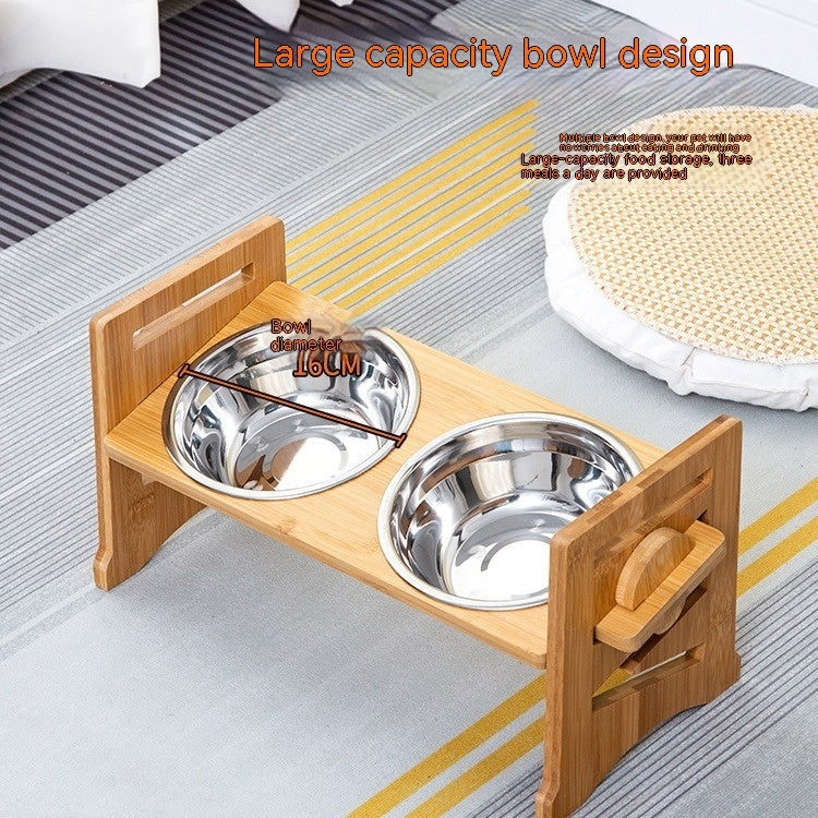 adjustable pet dog bowl stand