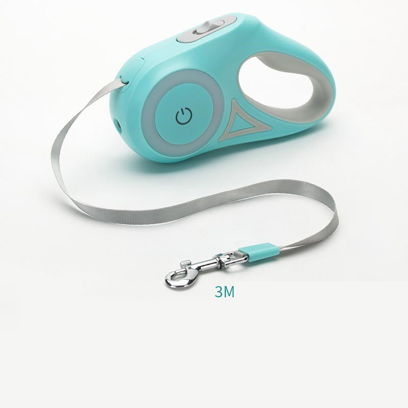 automatic retractable lighted stylish pet collar