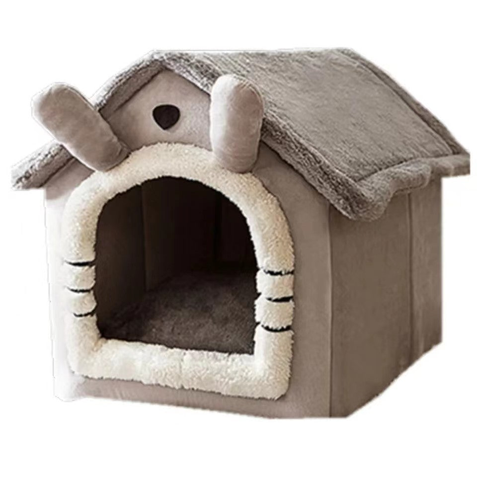 Cat And Dog Nests House Types Universal Small Dog Teddy Winter Warmth Removable And Washable Dog House Pet Bedding Supplies