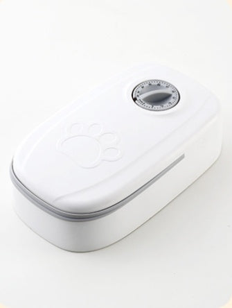 Automatic pet food bowl with timer is suitable for all breeds