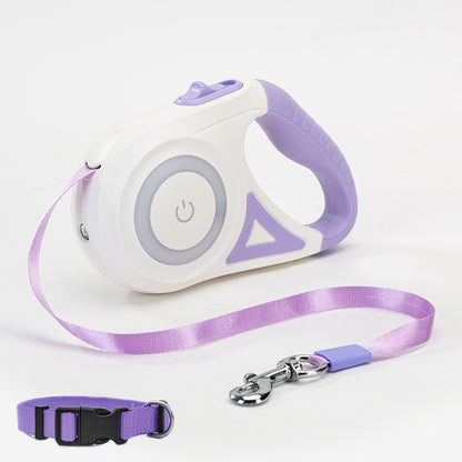 automatic retractable lighted stylish pet collar