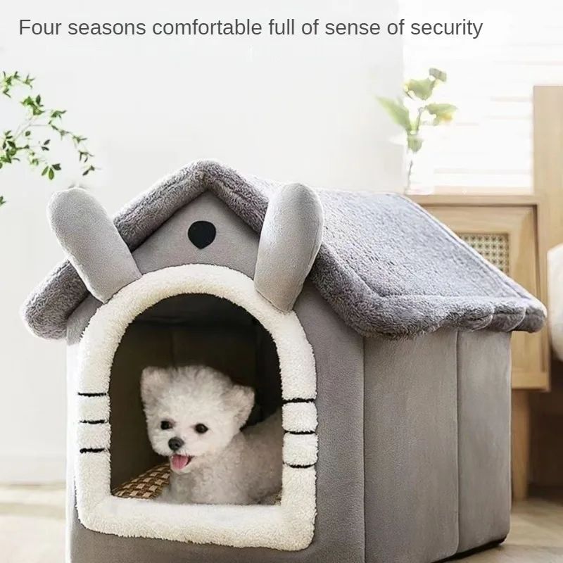 Cat And Dog Nests House Types Universal Small Dog Teddy Winter Warmth Removable And Washable Dog House Pet Bedding Supplies