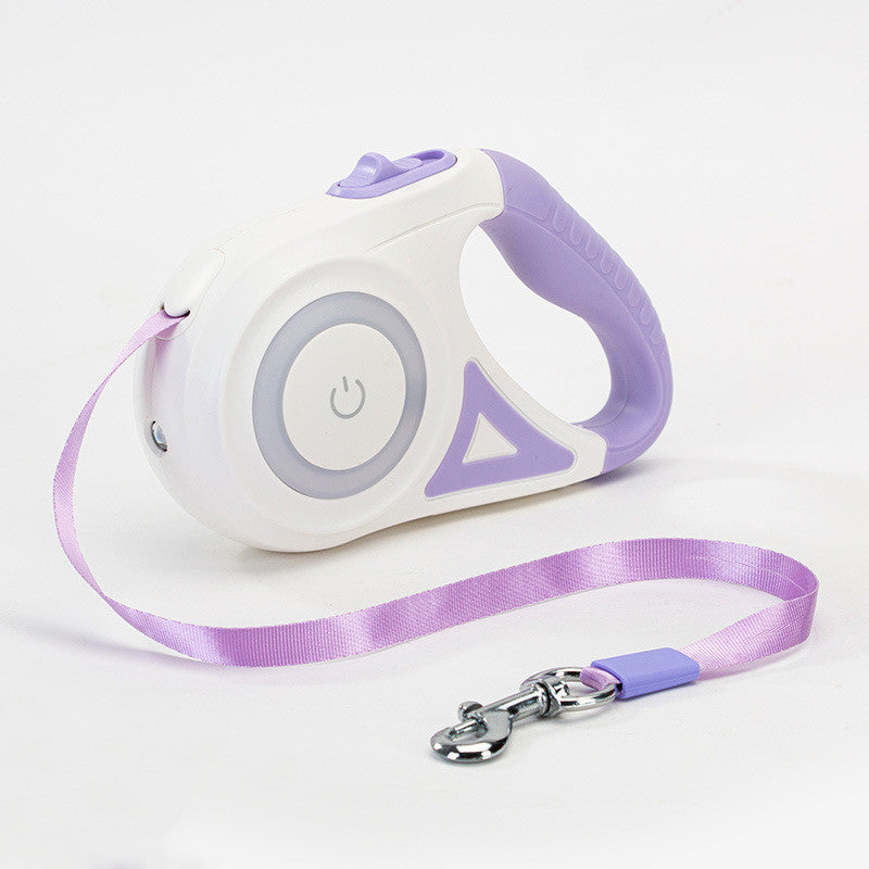 automatic retractable lighted stylish pet collar