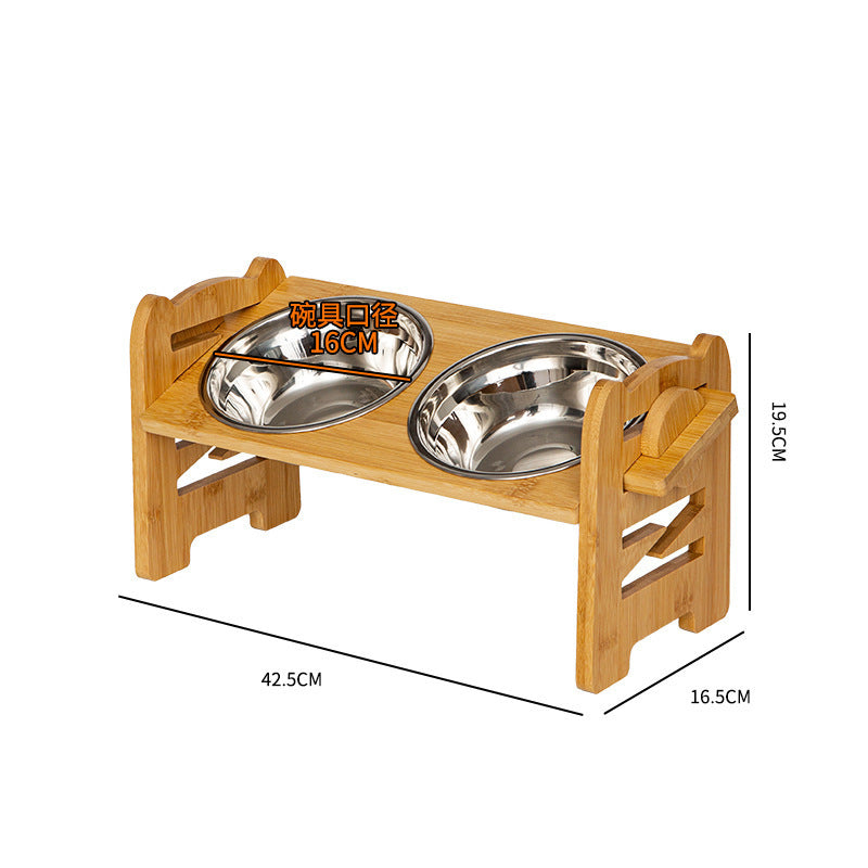 adjustable pet dog bowl stand