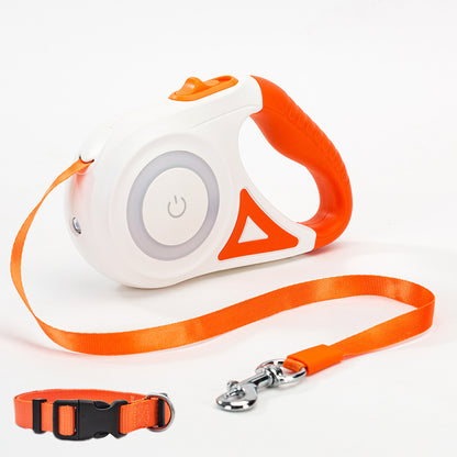 automatic retractable lighted stylish pet collar